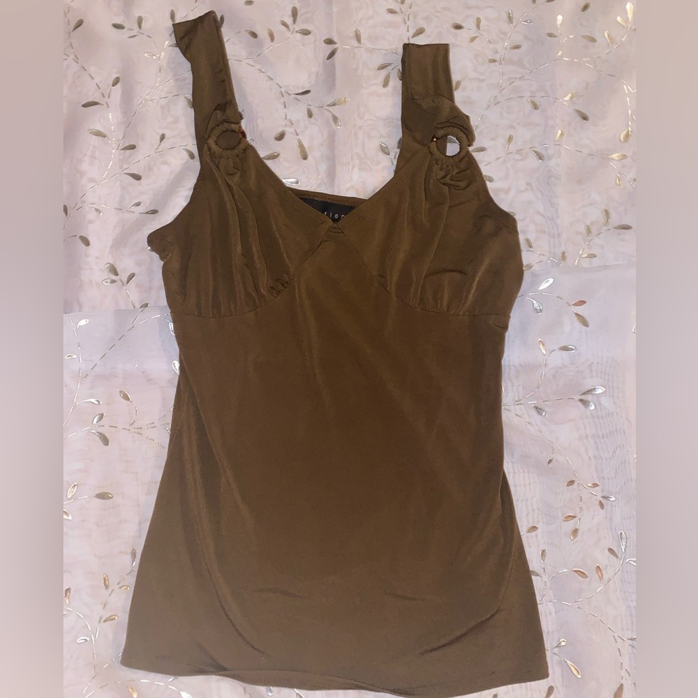 Y2K brown top womens